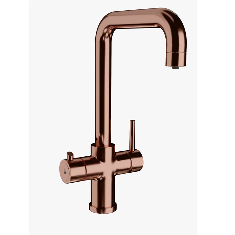 New develop gold rose stainless steel Boiled  Water boiling water 3 way Kitchen Sink Faucets