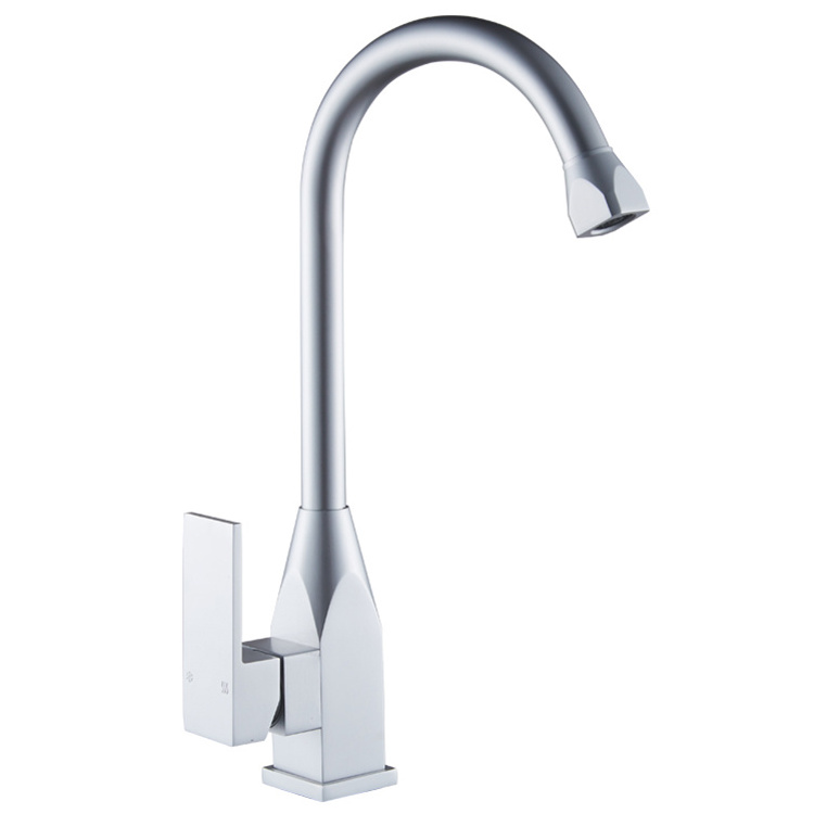 High quality factory price aluminum silver color sink kitchen sink faucet