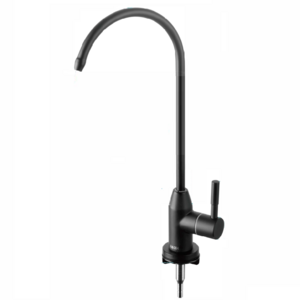 1/2" one way single handle stainless steel 304 material matte black filter kitchen faucet