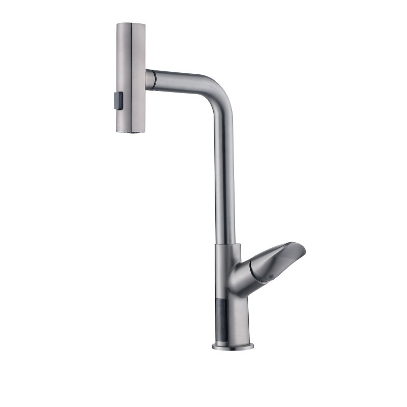 New Hot chrome plated hot cold mixer waterfall flying waterfall pull out kitchen faucet shower faucets, mixers