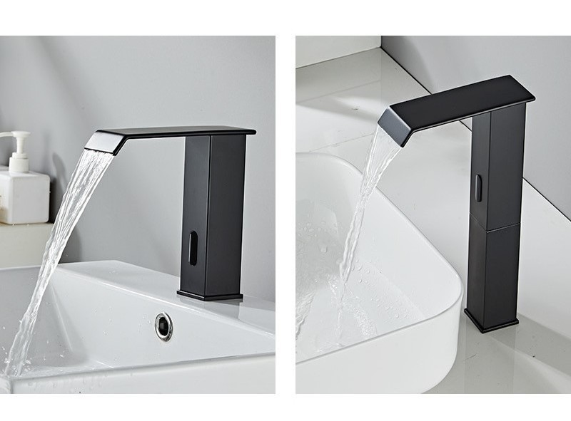 Wholesale of induction type cold and hot faucets by manufacturers  fully automatic infrared household basin faucet