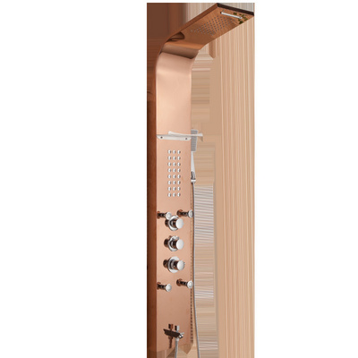 304 stainless steel shower screen thermostatic shower set wall mounted all copper faucet shower