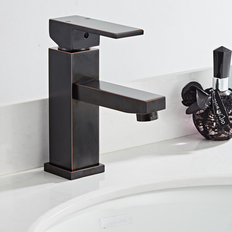 Aluminium  Material  black  wash face  basin faucet