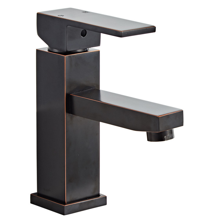 Aluminium  Material  black  wash face  basin faucet