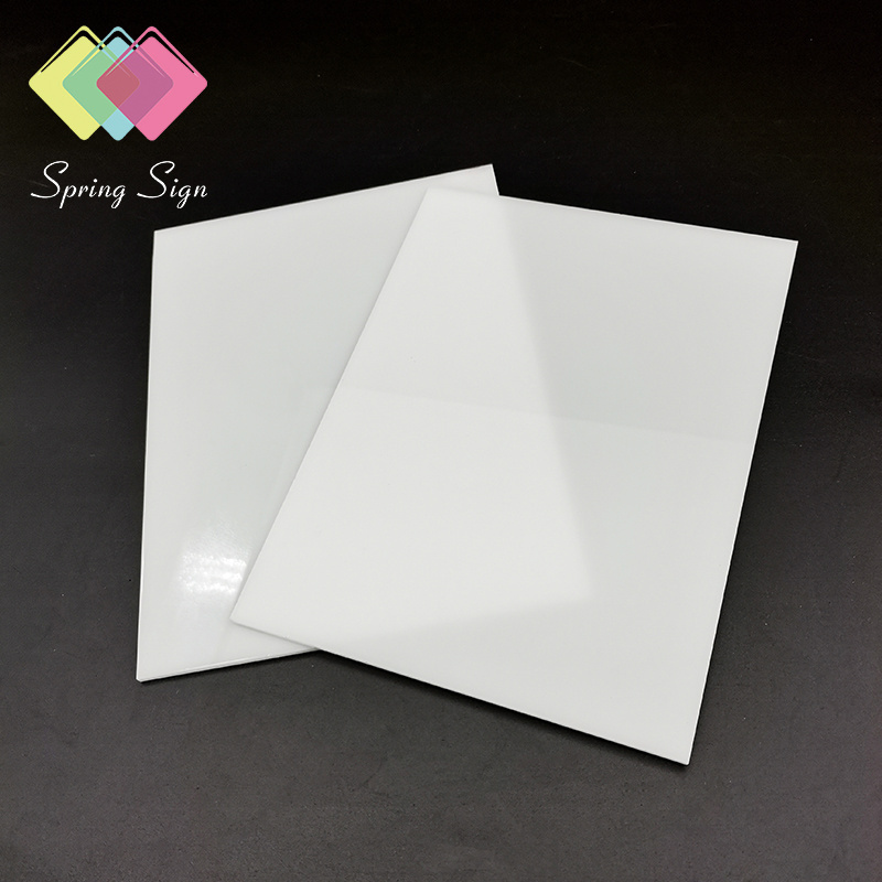 Spring Sign Recycled Sun UV Diffuser 30mm Opal 433 White Translucent Cast Acrylic Sheet 2 mm Opale