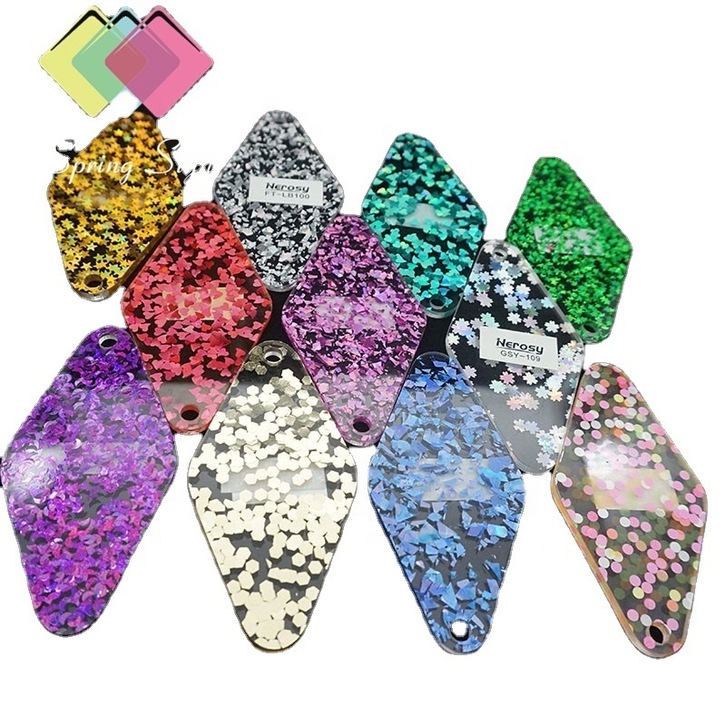 spring sign wholesale 3mm laser cutting colorful pattern cast clear glitter acrylic sheet supplier