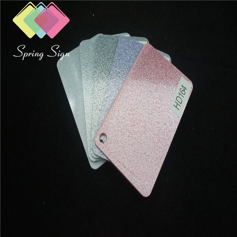 spring sign wholesale 3mm laser cutting colorful pattern cast clear glitter acrylic sheet supplier