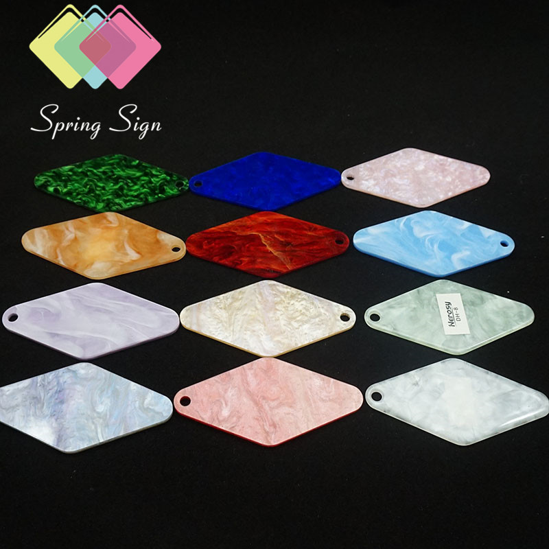 spring sign thin patterned one sided chunky glitter 2mm iridescent mother of pearl marble acrylic sheets pmma sheet