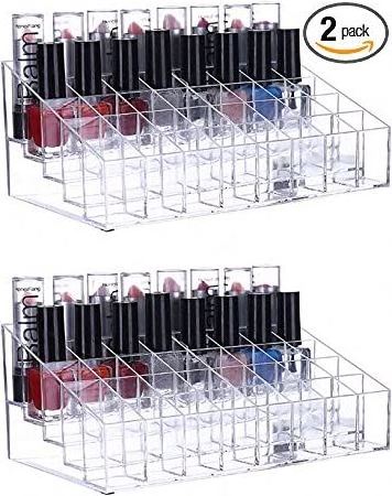 spring sign lipstick metal acrylic holder cardboard display stand cosmetic makeup storage organizer