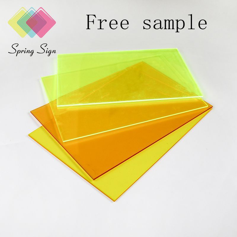 Spring Sign Translucent Color Fluorescent OPAL Cast Acrylic Sheet Colored PMMA Plates