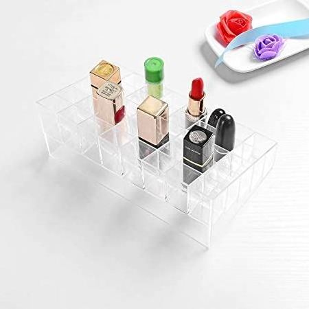 spring sign lipstick metal acrylic holder cardboard display stand cosmetic makeup storage organizer