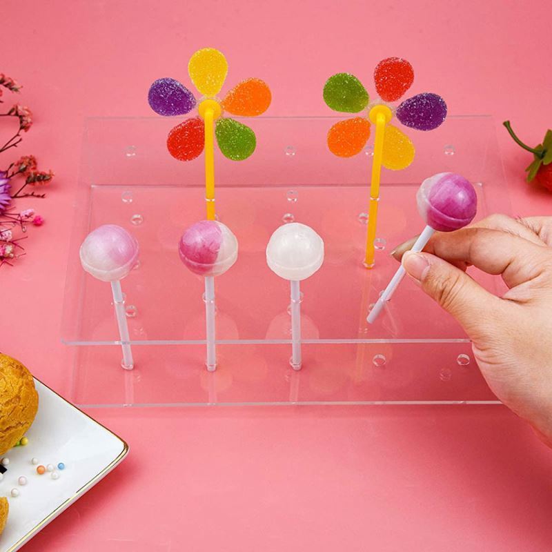 Spring Sign 15 holes Acrylic Tillable Lollipop Holder Cake Pop Display Rack Holder