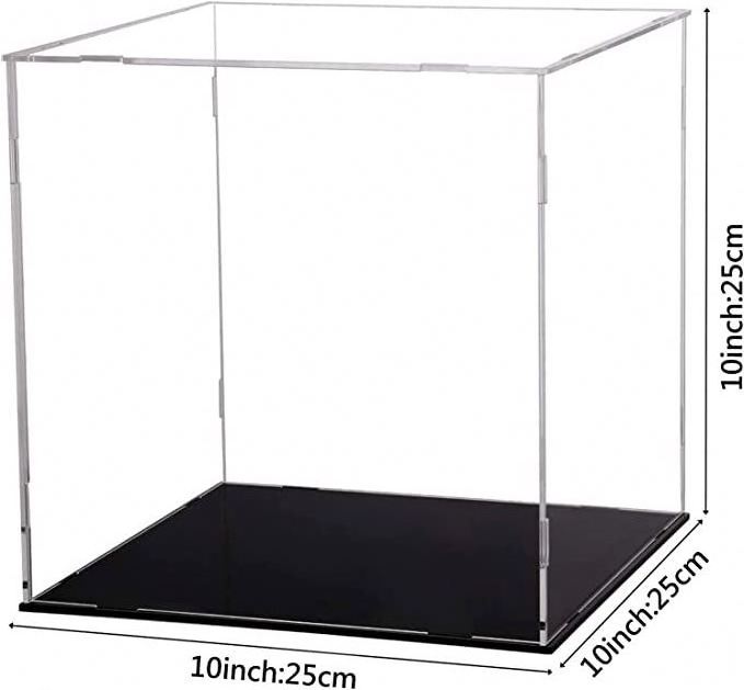 spring sign hot sale clear acrylic action figure toy gun display box case stand