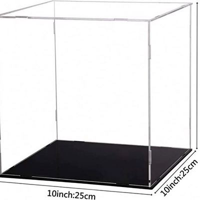 spring sign hot sale clear acrylic action figure toy gun display box case stand