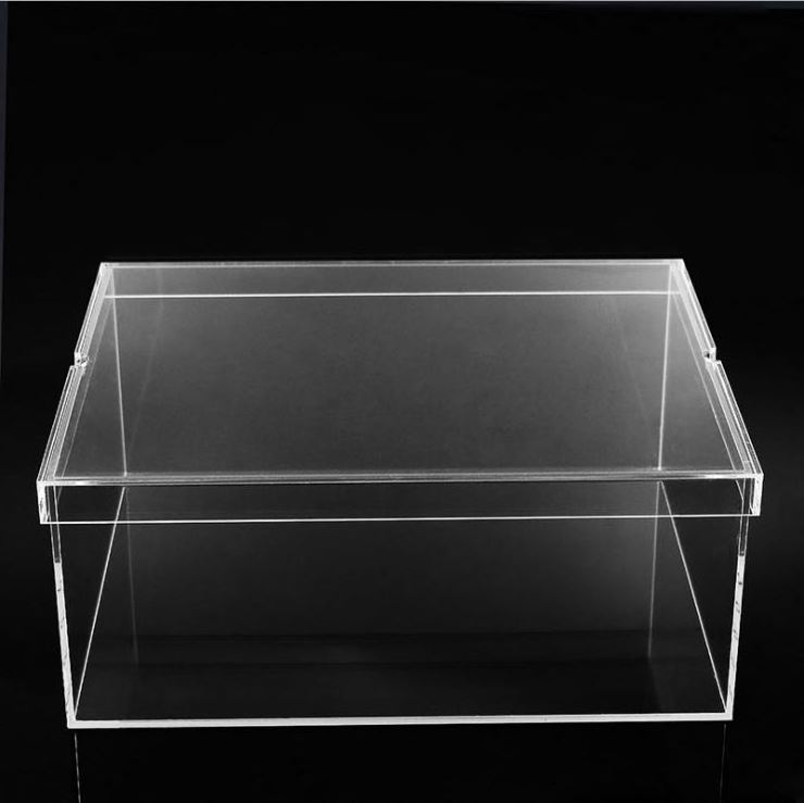 Spring Sign Custom Printing clear acrylic sneaker shoe box acrylic display box