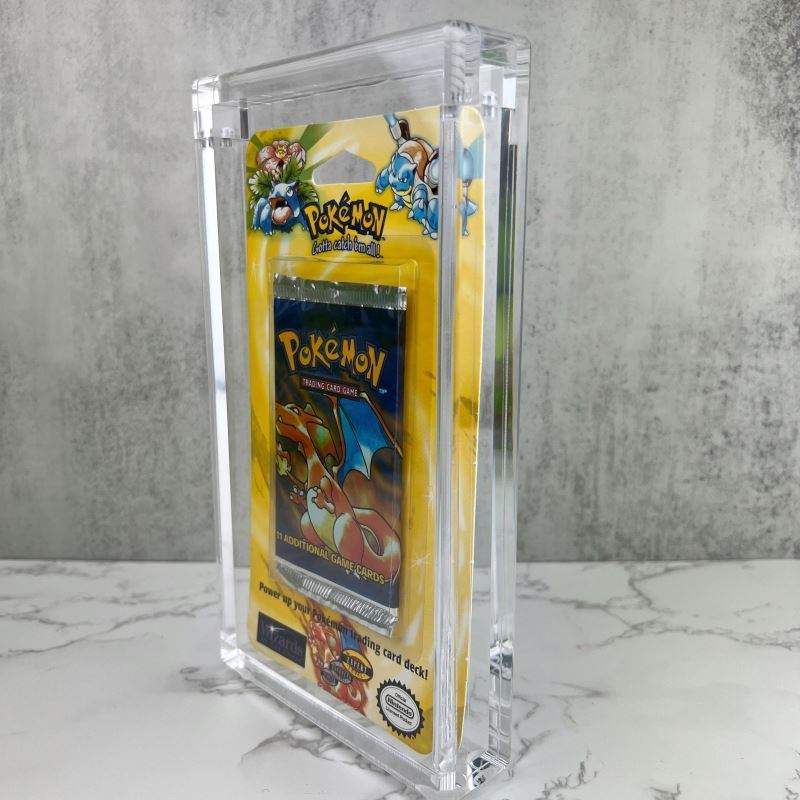 Spring Sign magnetic transparent acrylic display case pokemon card individual package protective holder