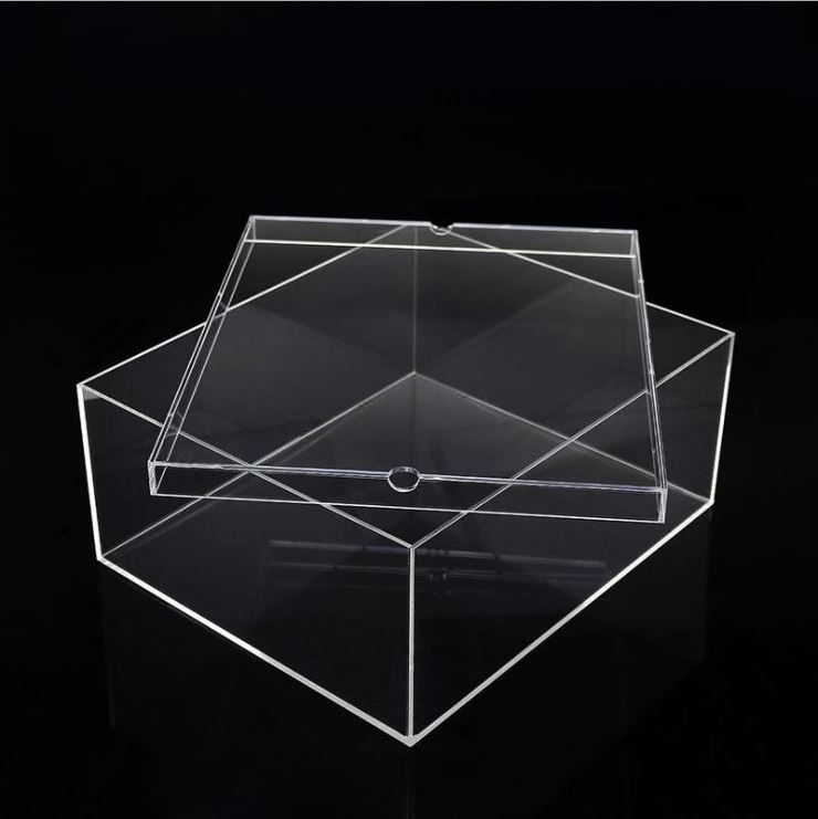 transparent front drop  acrylic sneaker shoe box boy storage acryl shoe display box