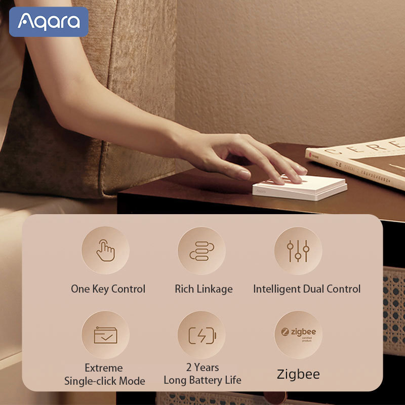 Aqara Smart Wall Switch E1 ZigBee 3.0 Smart Home Wireless Key Light Switch Fire Wire With NO Neutral For Mi Home homekit