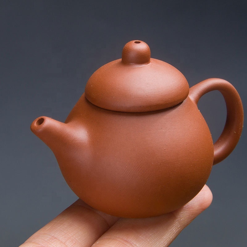 Pottery Mini purple sand little teapot  playable fingertip pot tea ornaments tea carve kung fu ceramic tea teaware accessories