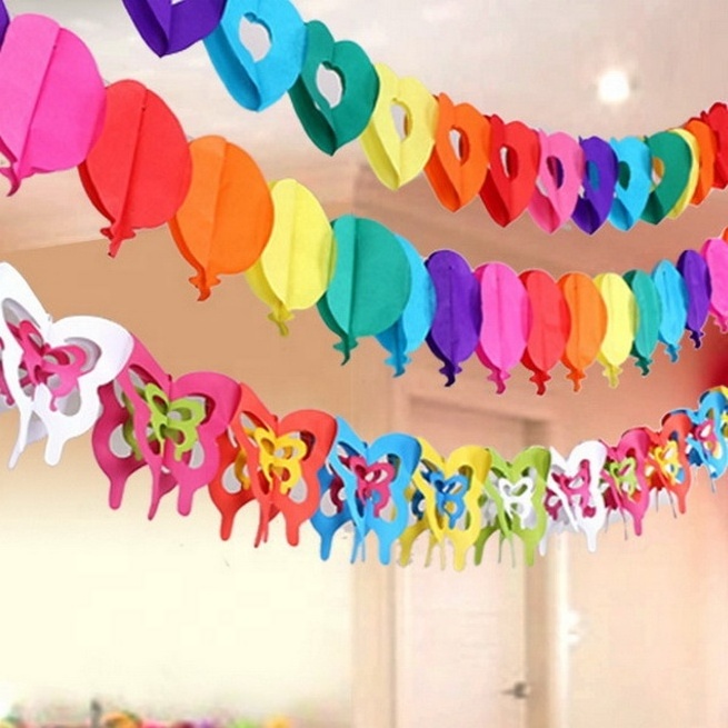 3M Hanging Tissue Paper Flower Garland For Party Decoration