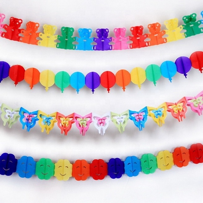 3M Hanging Tissue Paper Flower Garland For Party Decoration