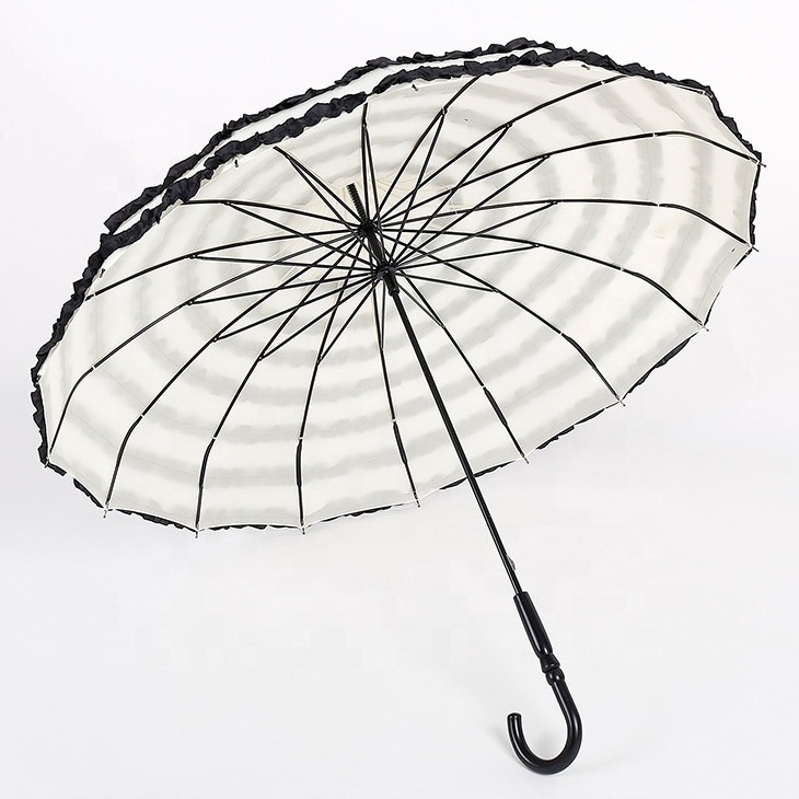 Layers Wholesale Pagoda Sun Umbrella Long Handle Lady Parasol Folding Plastic Handle White Paper Umbrella for Adults Wedding