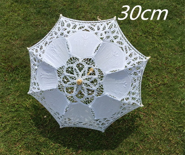 Battenburg Embroidery Cotton Lace Umbrellas Wedding Lady Parasol Gifts Photo Props