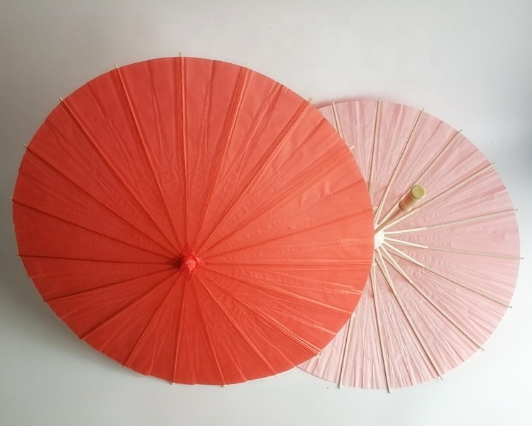 60cm/40cm/30cm/20cm Colorful DIY Mini Paper Parasol Umbrellas Small Kids School Gifts