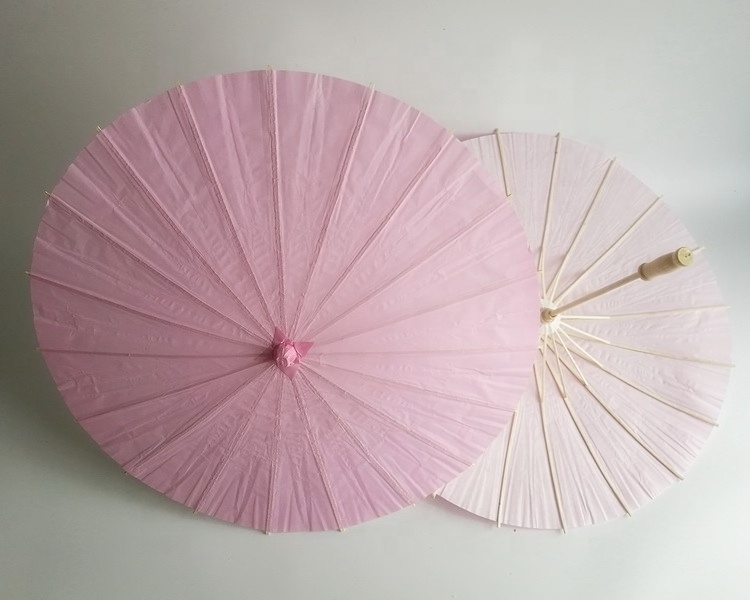 60cm/40cm/30cm/20cm Colorful DIY Mini Paper Parasol Umbrellas Small Kids School Gifts