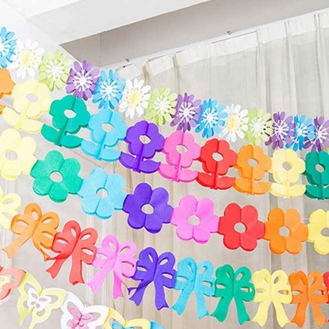 3M Hanging Tissue Paper Flower Garland For Party Decoration