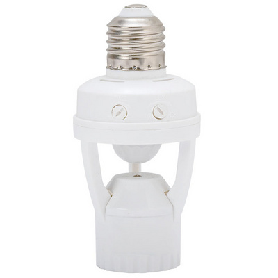 E26  Pir infrared motion sensor led night lamp holder base luminous adjustment pir motion sensor switch light holder