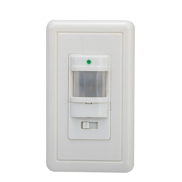 China Supplier Infrared Motion Sensor Switch Wall Mount 20 Lux Sensing Light AC110-130V Power Rated Indoor Outdoor Installations