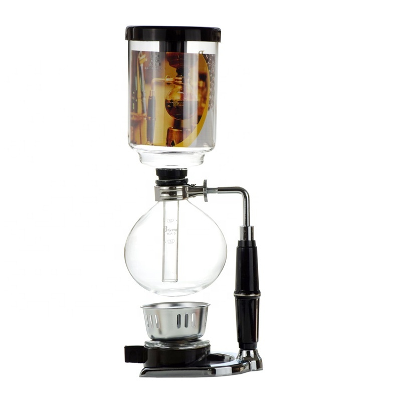 Ecocoffee Syphon Coffee Maker  Machine Filter 3 5 Cups Siphon Pots Coffee Kettle pot Set Filter Tea Glass Vacuum Coffeemaker