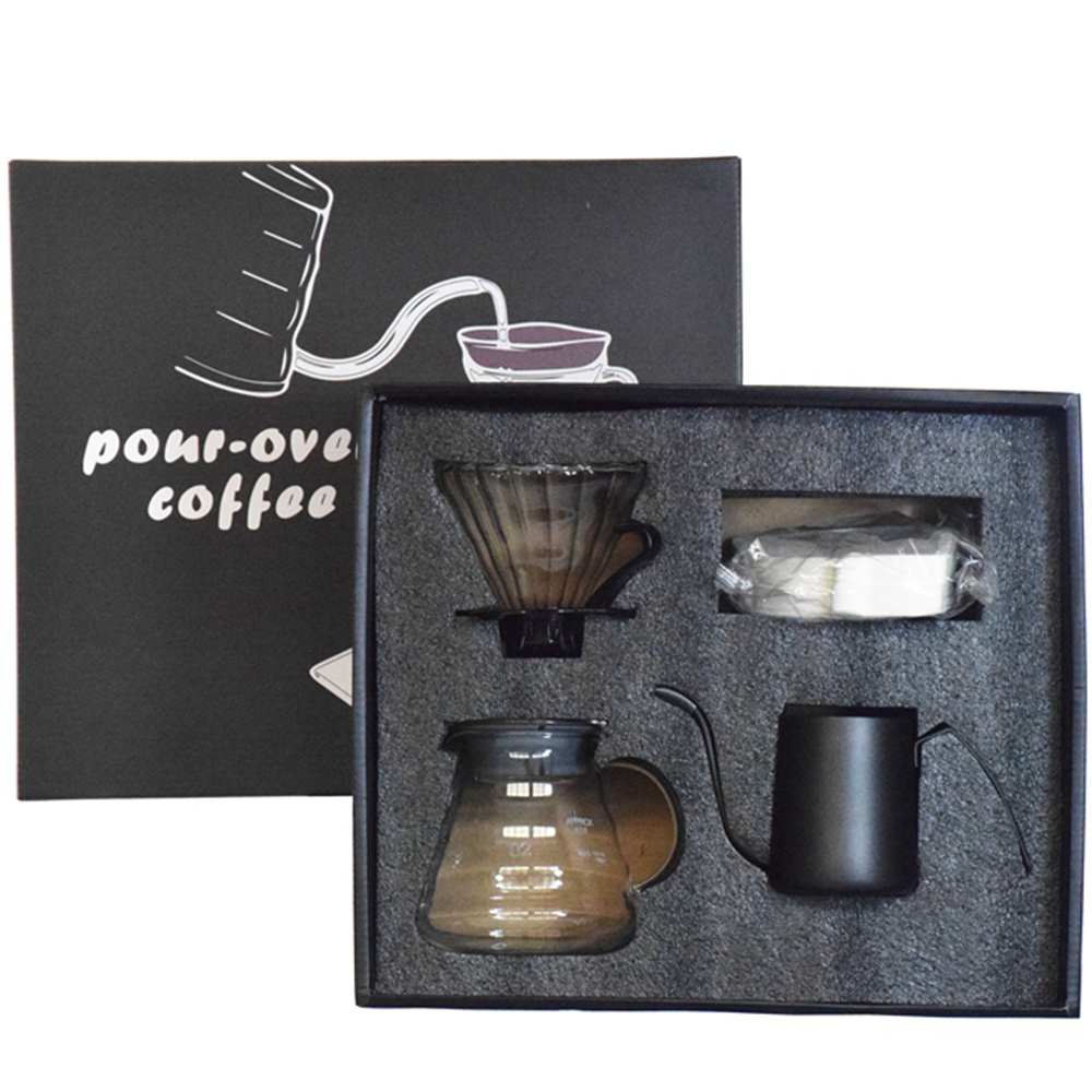 Hand drip V02 coffee maker Gift box set Outing Portable Brew Coffee Pot Mini Coffee Grinder Percolator