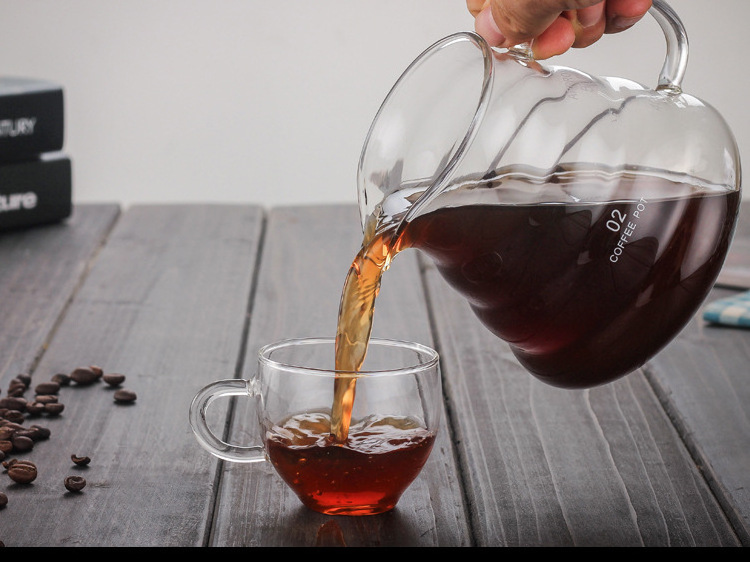 Nenya 360ml 580ml 780ml Clear pour over Glass Coffee Server High Quality Cloud Coffee Carafe 02