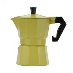 150ML Custom Logo Aluminum Moka Pot Espresso Coffee Maker Stovetop Percolator Mocha Maker