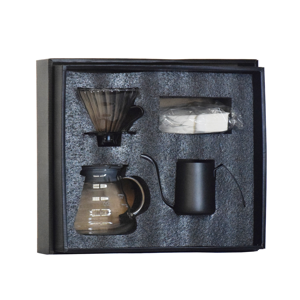 Hand drip V02 coffee maker Gift box set Outing Portable Brew Coffee Pot Mini Coffee Grinder Percolator