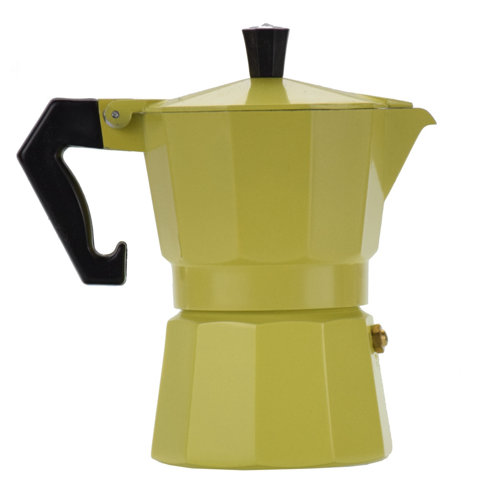 150ML Custom Logo Aluminum Moka Pot Espresso Coffee Maker Stovetop Percolator Mocha Maker