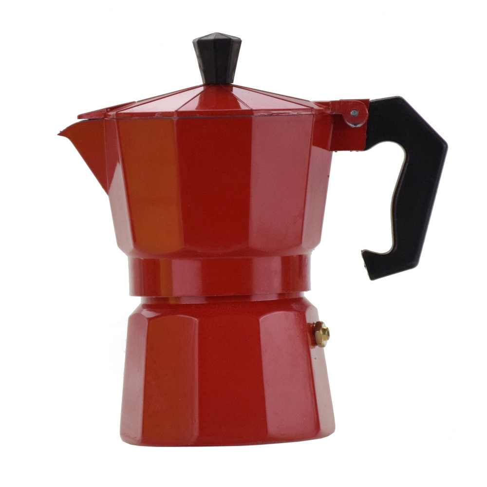 150ML Custom Logo Aluminum Moka Pot Espresso Coffee Maker Stovetop Percolator Mocha Maker