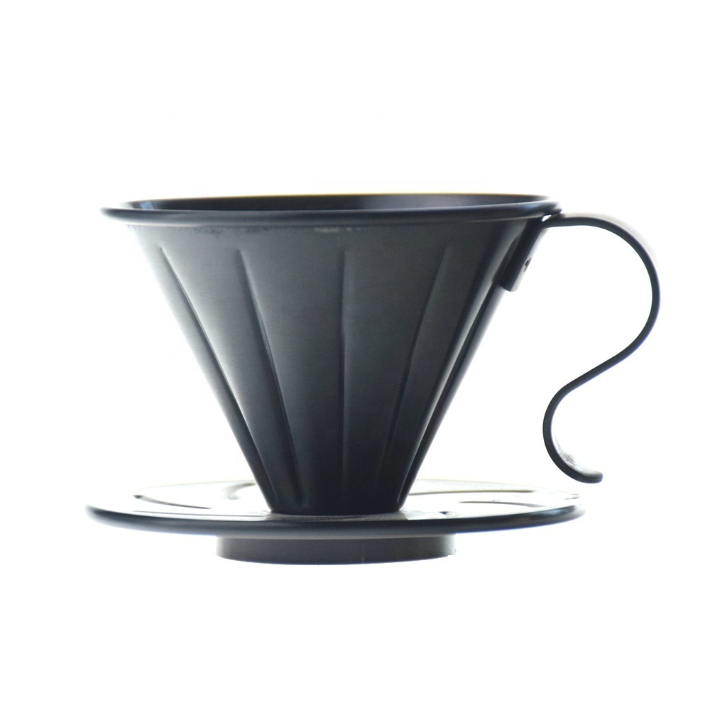 Heatproof Percolater Pour Over Coffee Dripper Glass Server Coffee Filter Cup Brewer Barista Percolator maker with Colorful Handle