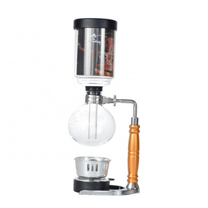 Ecocoffee Syphon Coffee Maker  Machine Filter 3 5 Cups Siphon Pots Coffee Kettle pot Set Filter Tea Glass Vacuum Coffeemaker