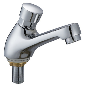 Brass Push Button Self Closing Faucet Tap Wall Push Down Basin Time Delay Faucet