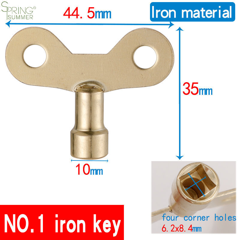 Square Socket Hole Water Tap Faucet Key Solid Brass Special lock Plumbing Key Sending key for water tap