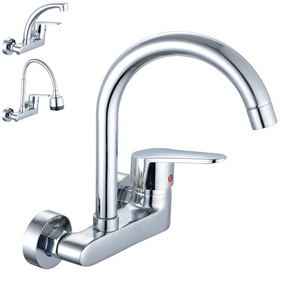 Modern Wall Mounted Kitchen Sink Faucet Kitchen Mixer Sink Tap