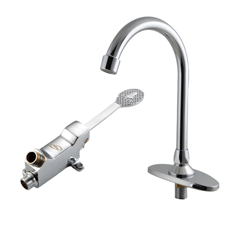 Hospital Hotel Pedal Water Bathroom Basin Faucet, Switch Control By  Foot Pedal wash bassin tap ,school public toilet foot water