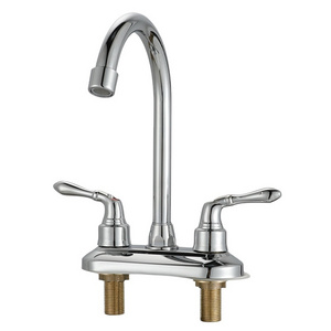 SPRING SUMMER Modern Dual Handle Three Hole WashBasin Tap 2 Handle 3 Holes Brass Basin Mixer Faucets