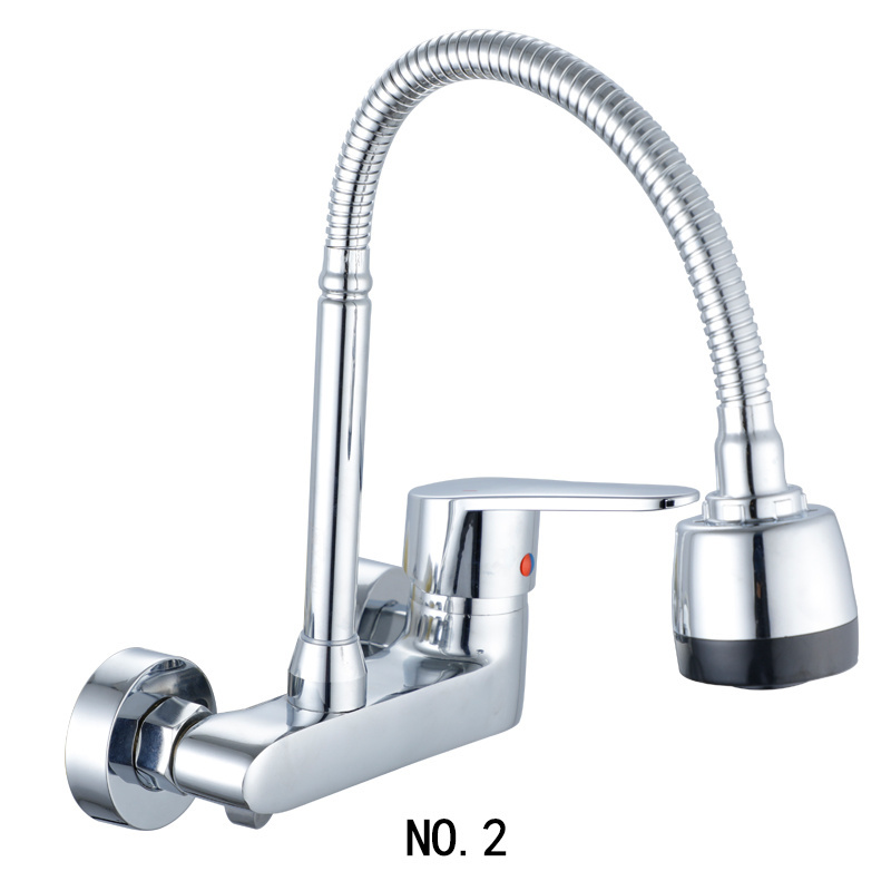 Modern Wall Mounted Kitchen Sink Faucet Kitchen Mixer Sink Tap