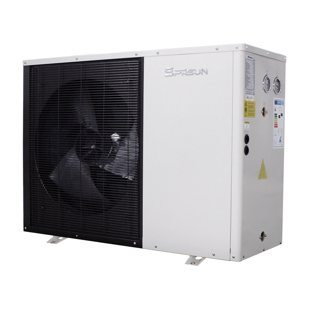 A+++ SPRSUN R32 DC Inverter Air Source Heat Pump For House Heating and Cooling