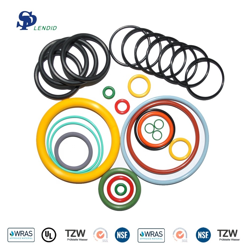 Colorful high temperature resistance Silicone rubber Nbr Epdm Sbr Vition Rubber seals  rubber o-rings