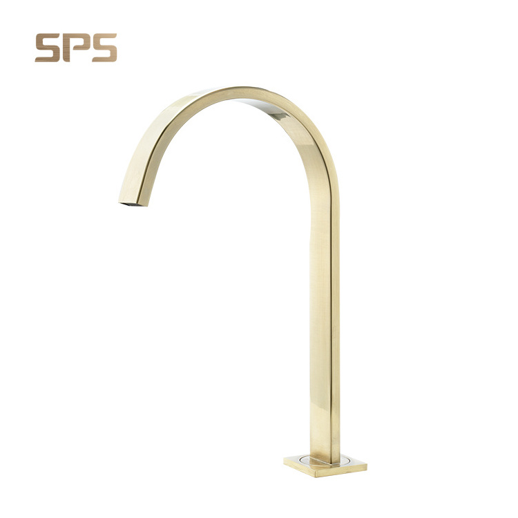 A9035 China Factory Three Holes Dual Lever Luxury Brass Basin Faucet Bathroom Gold Hot and Cold Water Faucets, Mixers & Taps